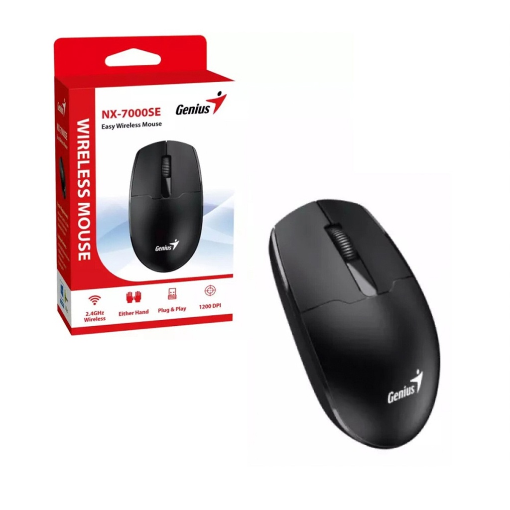 MOUSE INALAMBRICO GENIUS NX-7000SE 1200DPI BLACK