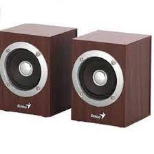 PARLANTES GENIUS SP-HF280 6W USB WOOD