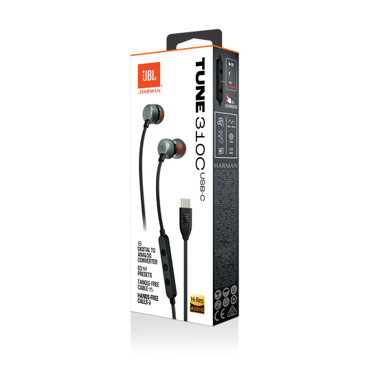 AURICULARES JBL TUNE 310C / CON CONECTOR USB-C / MICROFONO / MANOS LIBRES