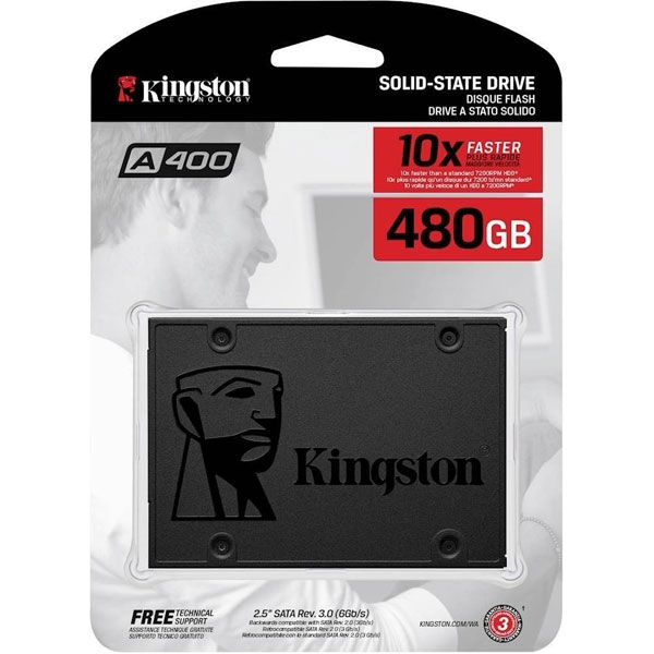DISCO SSD 480GB SOLIDO KINGSTON A400
