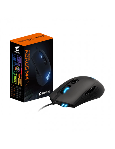 MOUSE GAMER GIGABYTE GM-AORUS M4 RGB 6400DPI USB