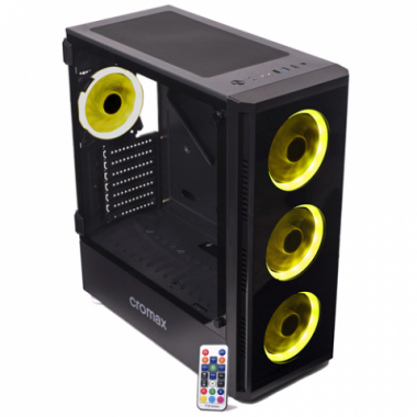 GABINETE CM-2802 GAMER 4 COOLERS RGB C.REMOTO