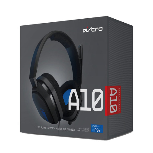 AURICULAR C/MIC GAMING ASTRO A10 PARA PS4/XBOX/PC AZUL