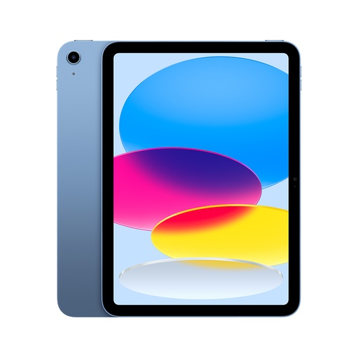 APPLE IPAD 10MA GENERACION / A14 BIONIC / PANTALLA 10.9 LIQUID RETINA DISPLAY / 64GB ALMACENAMIENTO / WI-FI 6 / CAMARA 12MP FRONT / 12MP BACK / TOUCH ID / BLUE